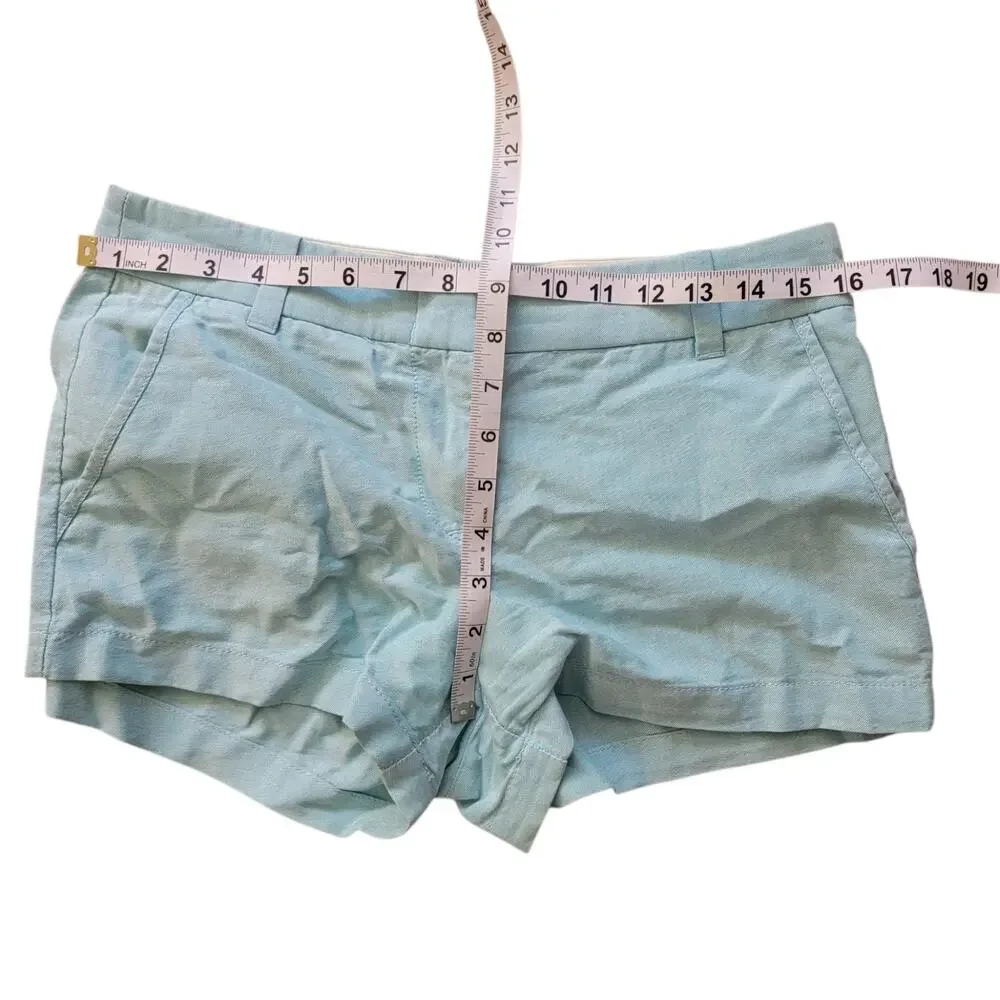 J. Crew Turquoise Blue Chino Style Shorts Size 4
